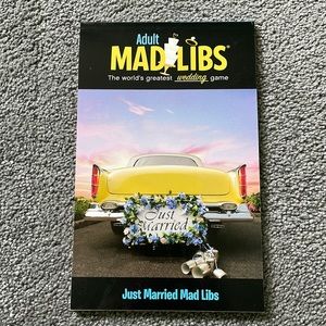 NEW Just Married Mad Libs